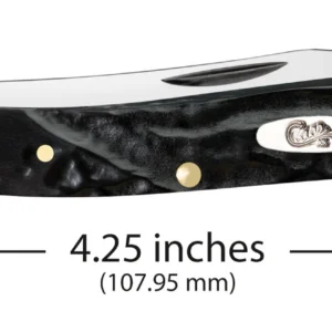 Jigged Rough Black Synthetic Medium Texas Toothpick