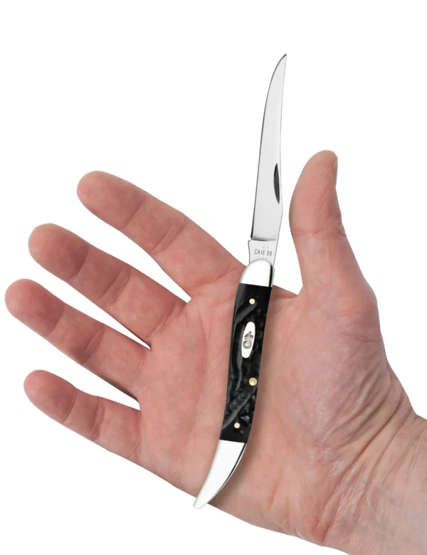 Jigged Rough Black Synthetic Medium Texas Toothpick - Image 4
