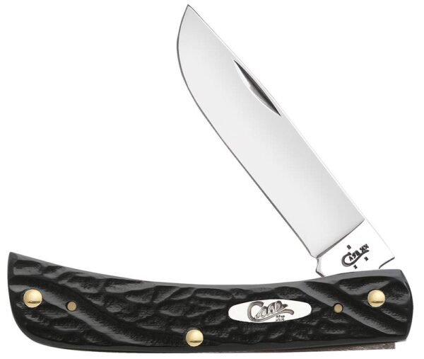 Jigged Rough Black Synthetic Sod Buster Jr