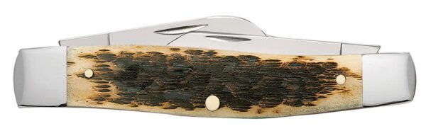 Peach Seed Jig Amber Bone CS Large Stockman - Image 3