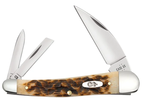 Peach Seed Jig Amber Bone CS Seahorse Whittler