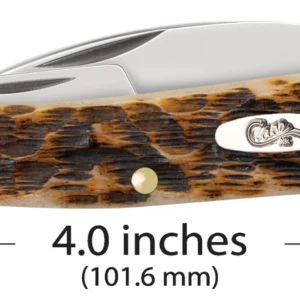Peach Seed Jig Amber Bone CS Seahorse Whittler