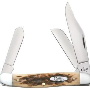 Peach Seed Jig Amber Bone Stockman