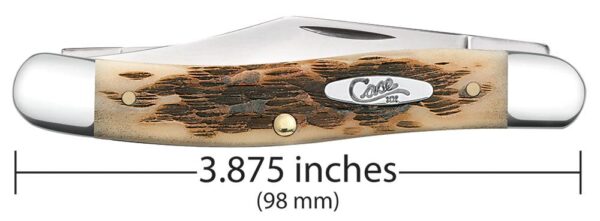 Peach Seed Jig Amber Bone Stockman - Image 2