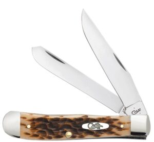 Peach Seed Jig Amber Bone Trapper with Clip