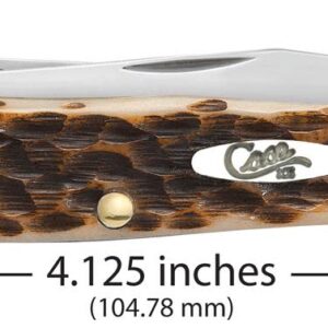 Peach Seed Jig Amber Bone Trapper with Clip