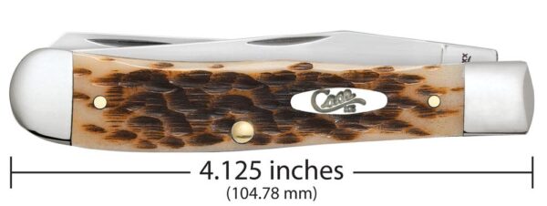 Peach Seed Jig Amber Bone Trapper with Clip - Image 2
