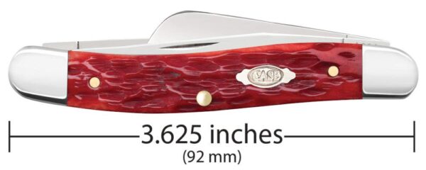 Peach Seed Jig Dark Red Bone CS Medium Stockman - Image 2