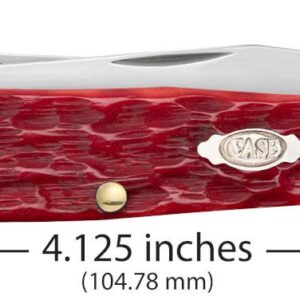 Peach Seed Jig Dark Red Bone CS Trapper with Pocket Clip