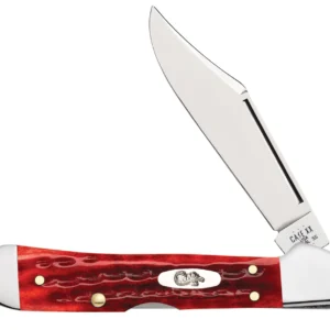 Pocket Worn Corn Cob Jigged Old Red Bone Mini CopperLock