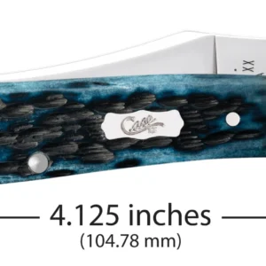 Pocket Worn Peach Seed Jig Mediterranean Blue Bone RussLock