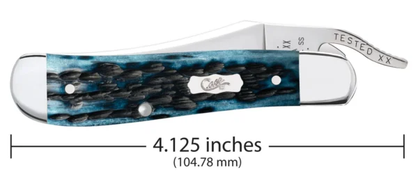 Pocket Worn Peach Seed Jig Mediterranean Blue Bone RussLock - Image 2