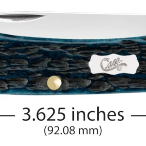 Pocket Worn Peach Seed Jig Mediterranean Blue Bone Sod Buster Jr