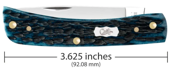 Pocket Worn Peach Seed Jig Mediterranean Blue Bone Sod Buster Jr - Image 2