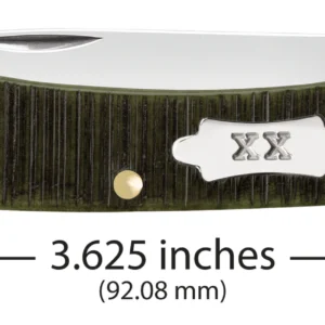 Sawcut Jigged Olive Green Bone Sod Buster Jr
