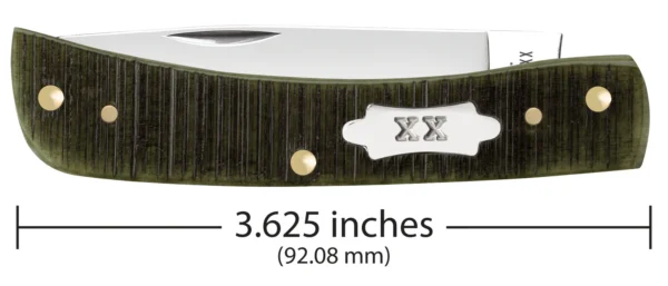 Sawcut Jigged Olive Green Bone Sod Buster Jr - Image 2