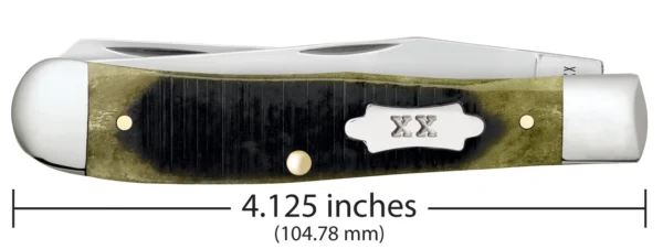 Sawcut Jigged Olive Green Bone Trapper - Image 2
