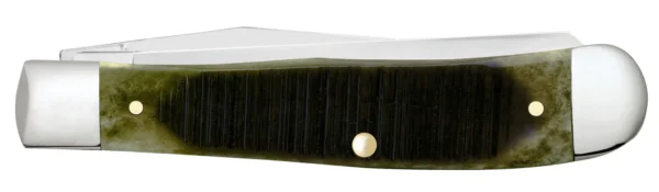 Sawcut Jigged Olive Green Bone Trapper - Image 3
