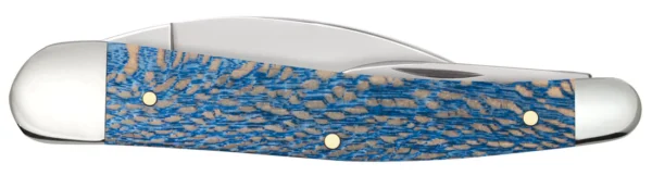 Smooth Blue Sycamore Wood Seahorse Whittler - Image 3