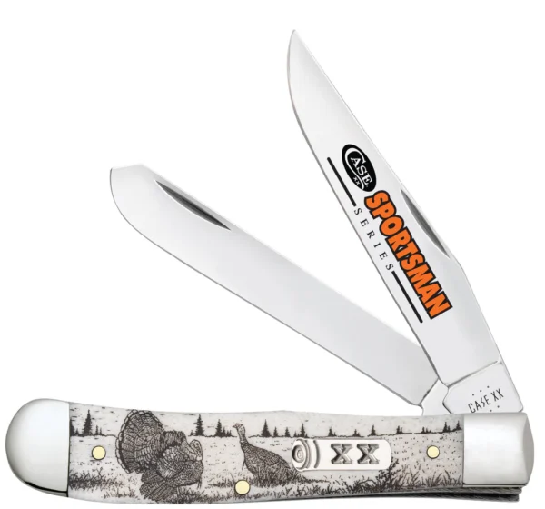 Sportsman Series Turkey Embellished Smooth Natural Bone Trapper