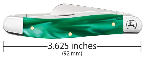 John Deere Smooth Green Pearl Kirinite Medium Stockman - Image 2